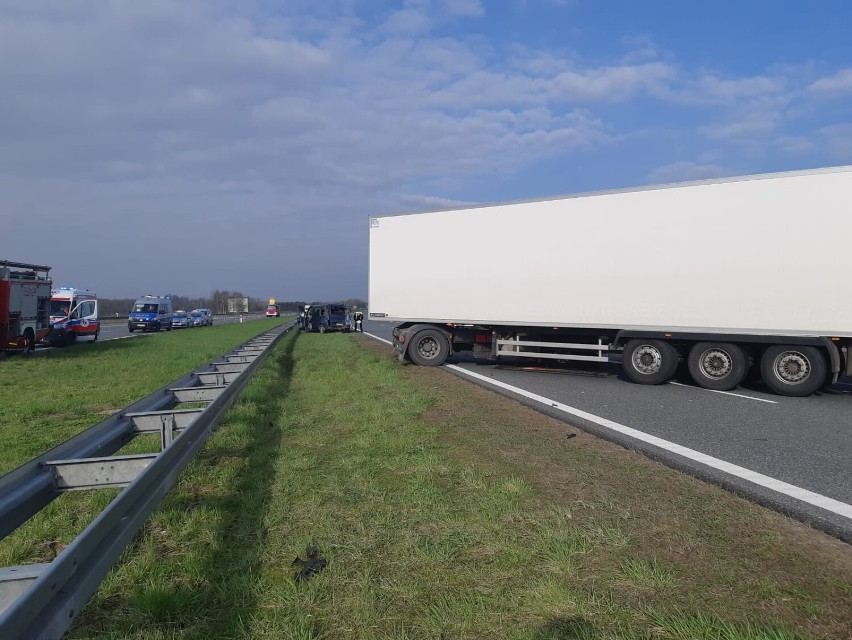 Wypadek na A4 między Tarnowem a Dębicą
