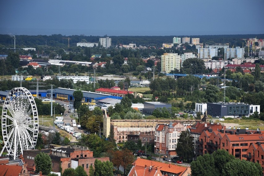 Gdańsk z góry. Zobacz miasto z dwóch wież gdańskich świątyń: kościoła pw. św. Katarzyny oraz Bazyli Mariackiej (GALERIA ZDJĘĆ)