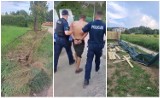 Gorliczanin ukradł ciężarówkę z placu budowy i ruszył nią w drogę. Zdemolował ogrodzenia i uciekał przed policją