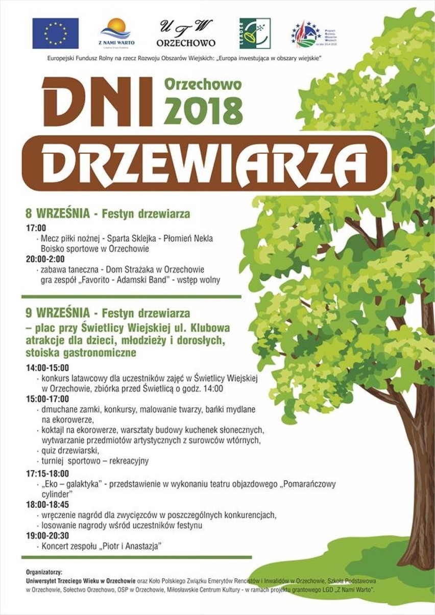 Gmina Miłosław: Orzechowo zaprasza na Dni Drzewiarza 