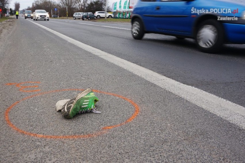 Wypadek motocyklisty w Zawierciu [ZDJĘCIA]