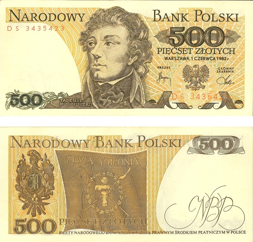 Banknot: 500 złotych...