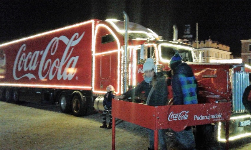 Ciężarówka Coca-Coli w Zamościu