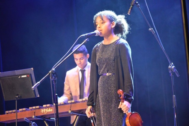 Nicole i Sebastian Quayson podczas koncertu finałowego w Skarżysku.