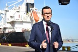 Premier Mateusz Morawiecki w Porcie Gdynia. „Zapewniamy opłacalność sprzedaży zboża polskim rolnikom”
