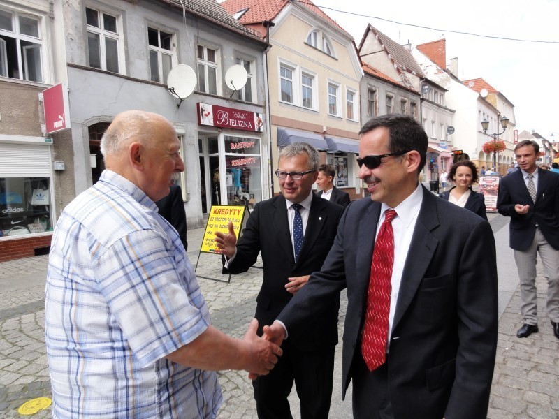 Stephen Mull, ambasador USA w Warszawie odwiedził Darłowo