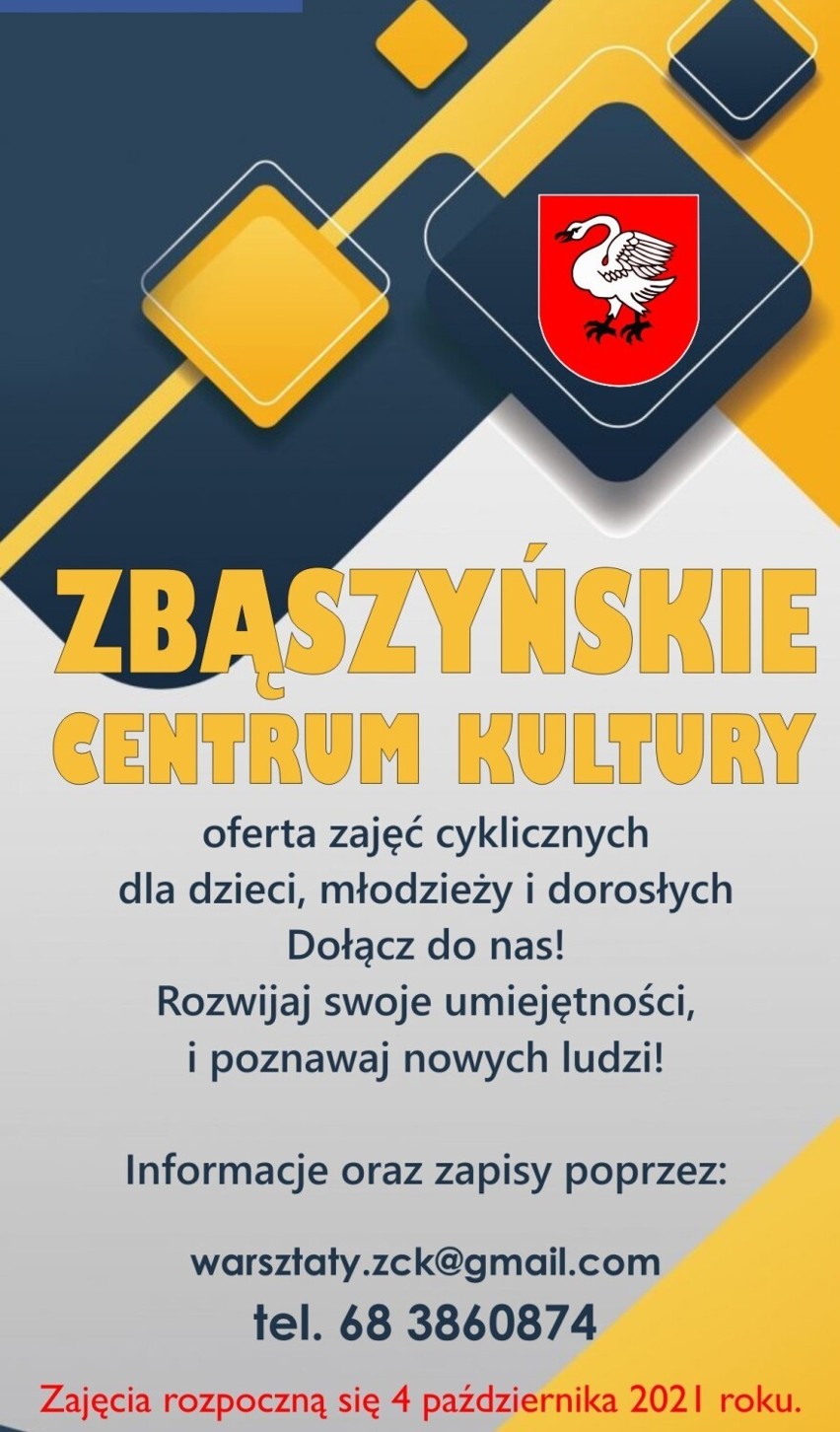 ZCK Zbąszyń - oferta cyklicznych zajęć dla dzieci i dorosłych. Rozwijaj swoje umiejętności i poznawaj nowy ludzi!  