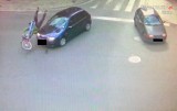 Gliwice: Wypadek rowerzysty na Zwycięstwa - jechał pod prąd i uderzyła w niego skoda [WIDEO]