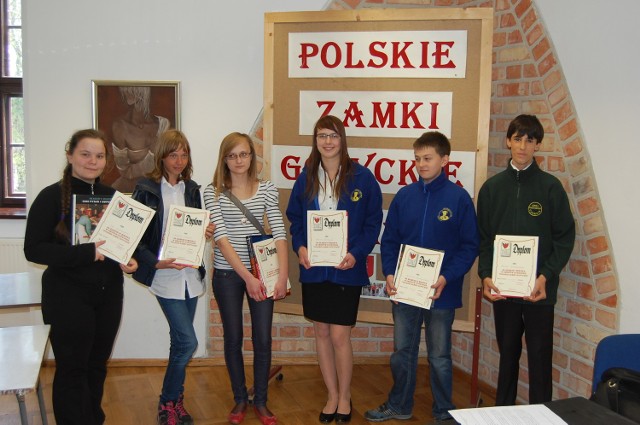 Laureaci konkursu "Polskie zamki gotyckie" w Sztumie