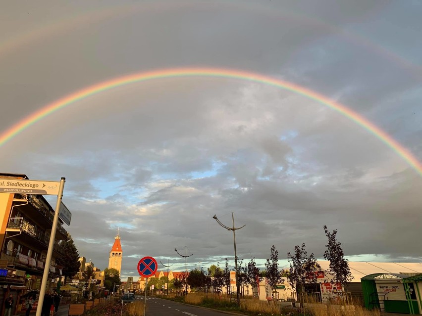 Foto Powiat Pucki: podwójna tęcza we Władysławowie