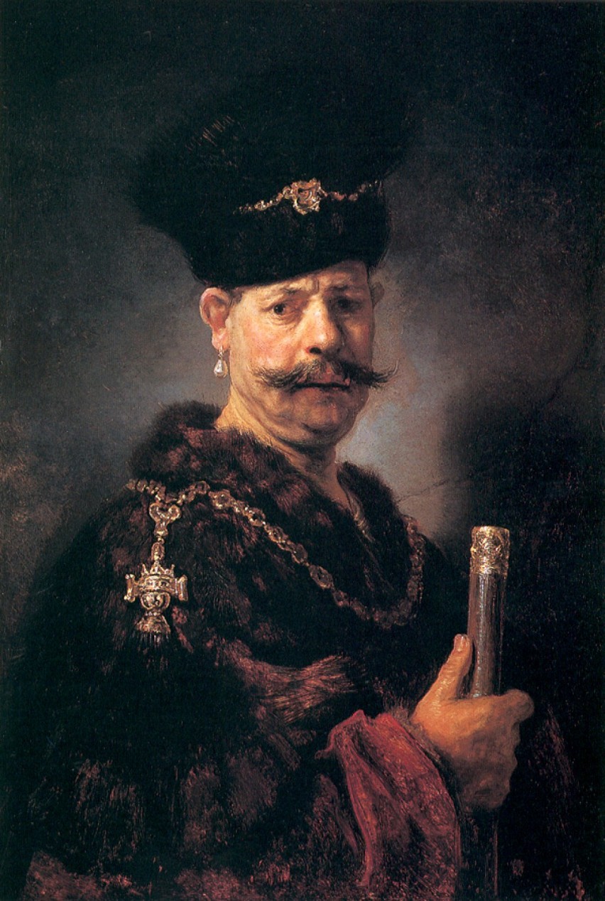 Historycy przyjmują, że obraz Rembrandta „Polski szlachcic”...