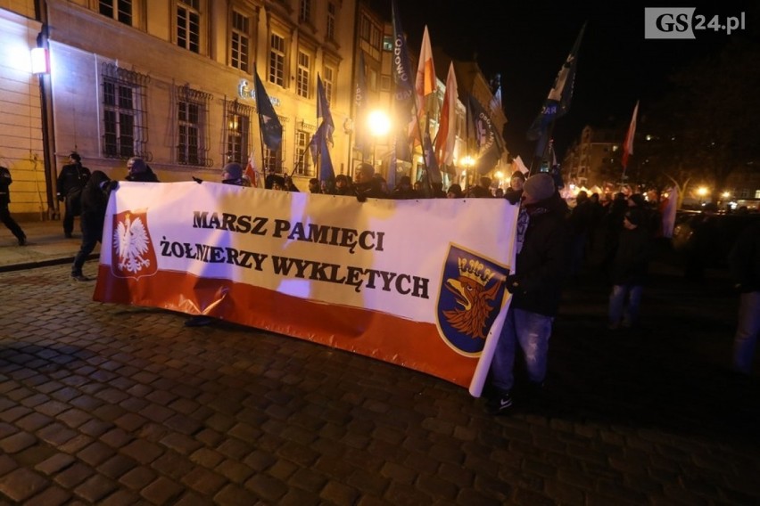 Kilkuset szczecinian wzięło udział w marszu ku pamięci Żołnierzy Wyklętych 