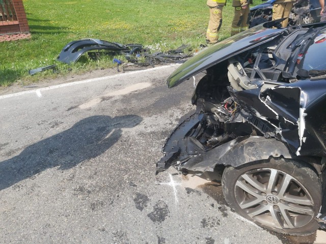 W wypadku, do którego doszło w Okulicach, uczestniczyły dwa samochody. Poszkodowane zostały trzy osoby