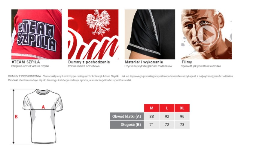 Artur Szpilka na patriotycznych koszulkach - Pięściarz ma własną kolekcję