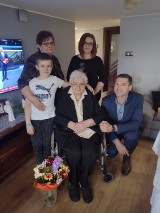 Gmina Krzywiń. 90 lat Pani Janiny Kozłowskiej