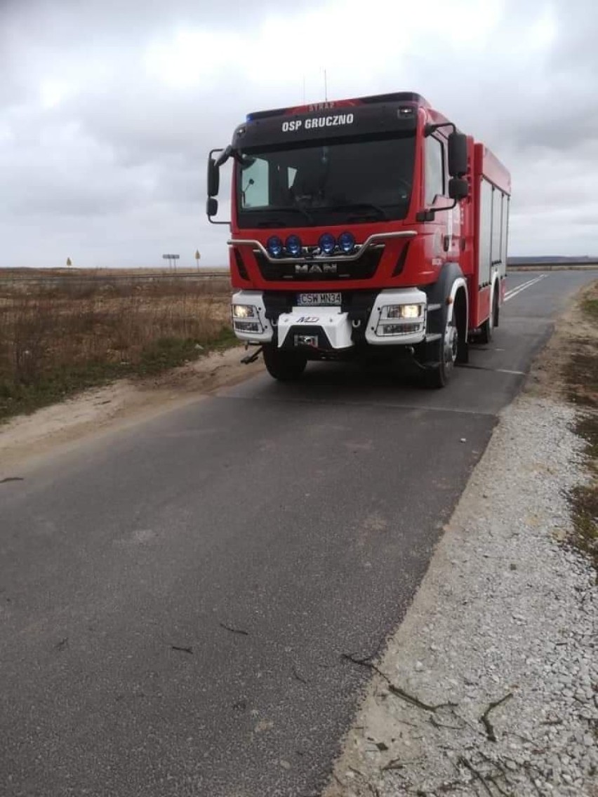 Samochód OSP Gruczno przed awarią przejechał niespełna 5...