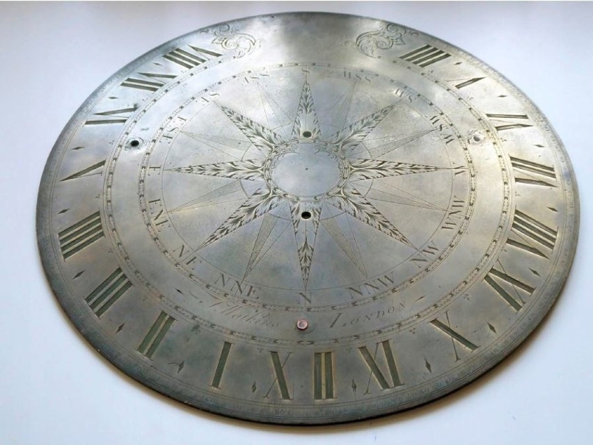 Zegar wykonany przez Francisa Watkinsa w 1760 roku.