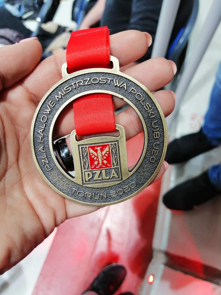 Złoty medal młodej lekkoatletki na zawodach w Toruniu