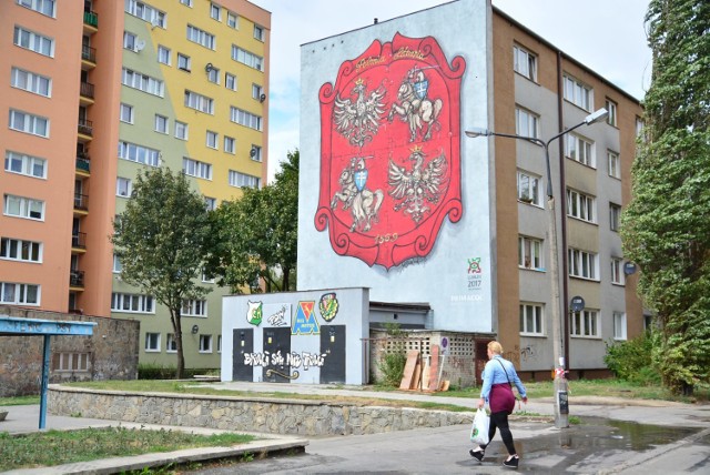 Mural przy ul. Hutniczej w Lublinie