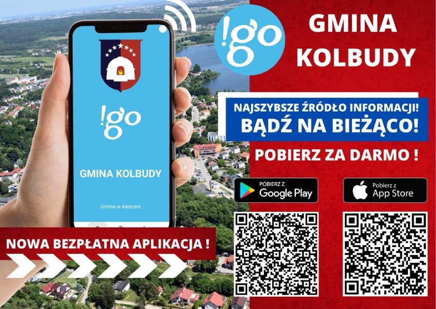 Gminy w powiecie gdańskim stawiają na aplikacje mobilne. "!go Gmina Kolbudy", czyli nowy informator dla mieszkańców