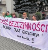 Dariusz Paczkowski - jego sytuacja powodem protestu wobec bezczynności 