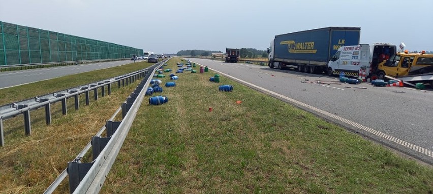 Wypadek na autostradzie A1