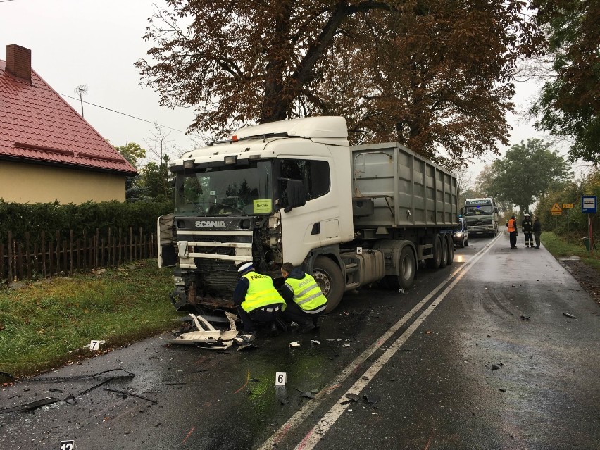 Wypadek w Dąbrówce Malborskiej 7.10.2016
