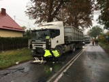 Śmiertelny wypadek w Dąbrówce Malborskiej. Droga 515 po wypadku już przejezdna