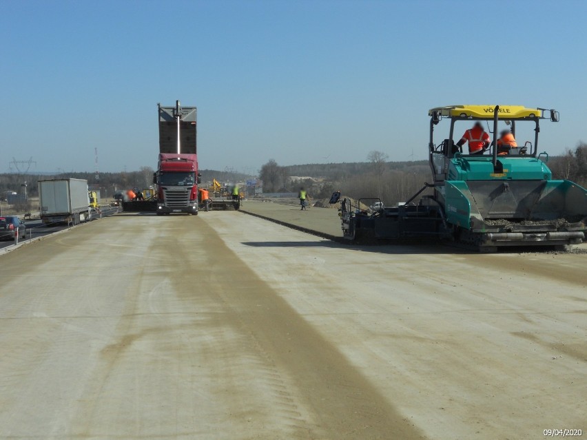 Budowa autostrady A1 Radomsko - Kamieńsk [Kwiecień 2020]