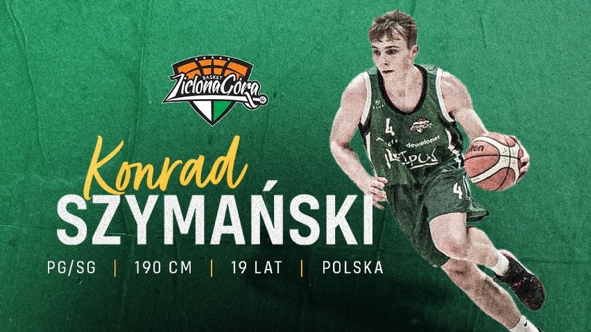 Konrad Szymański, koszykarz Enei Zastalu BC Zielona Góra.