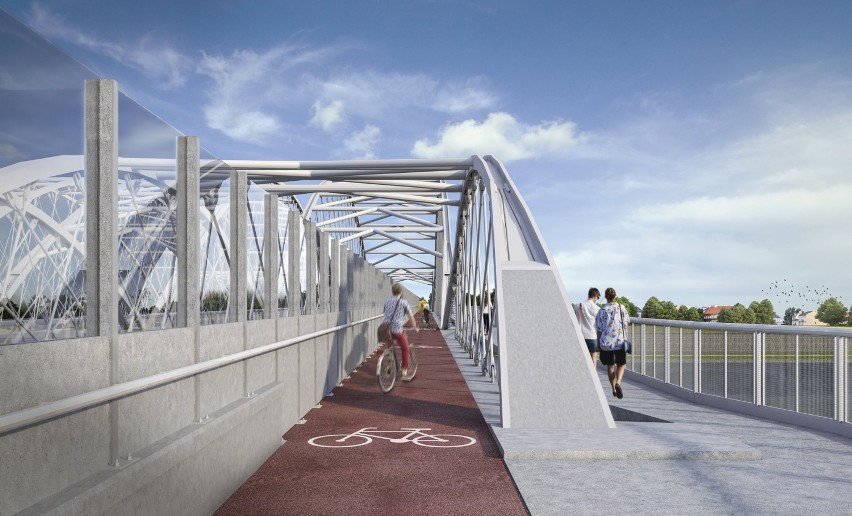 Na budowę mostu pieszo-rowerowego nad Wisłą, łączącego...
