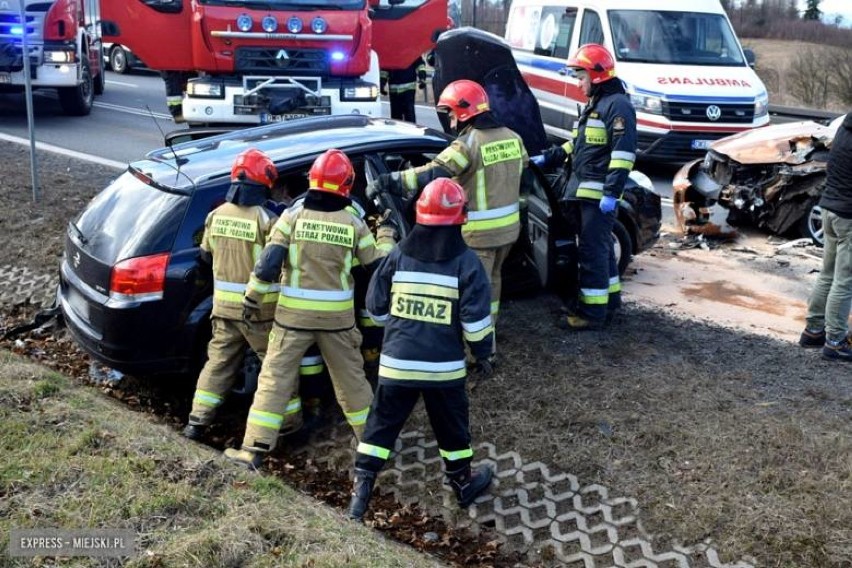   Wypadek na DK w Dębowinie.                  