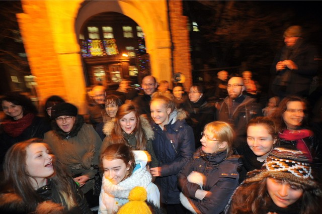 Pałac Młodzieży w Gdańsku - protest dzieci i rodziców, 21.01.2015