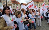 Ciągniki na ulicach Bydgoszczy. Protest "Solidarności" [foto, wideo]