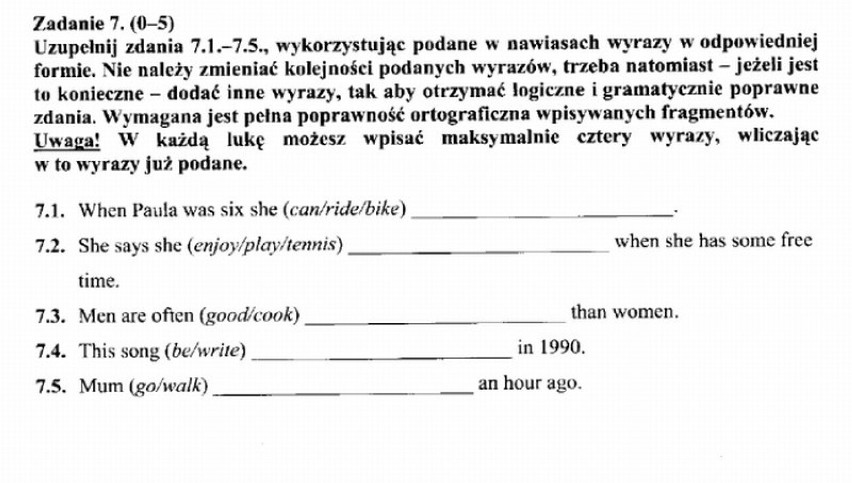 26 kwietnia uczniowie napiszą egzamin gimnazjalny 2012 z...