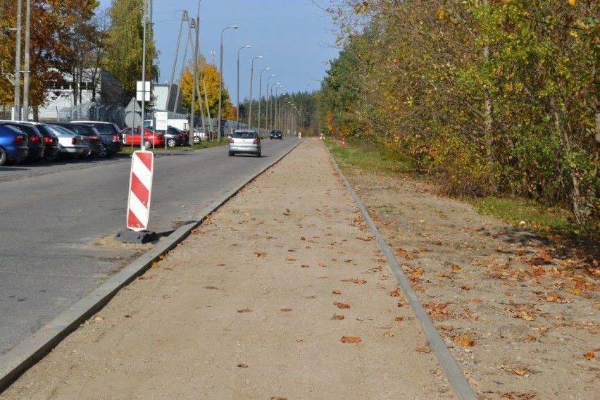 W Ostrowi Mazowieckiej trwa budowa sieci ścieżek rowerowych...