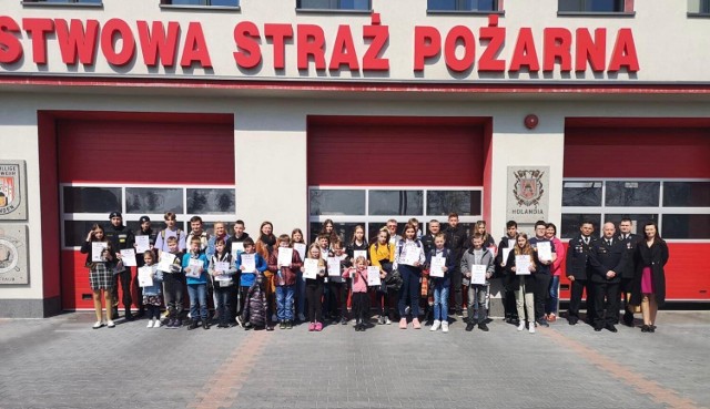 Eliminacje powiatowe Ogólnopolskiego Turnieju Wiedzy Pożarniczej zorganizowano w siedzibie KP PSP w Chełmnie