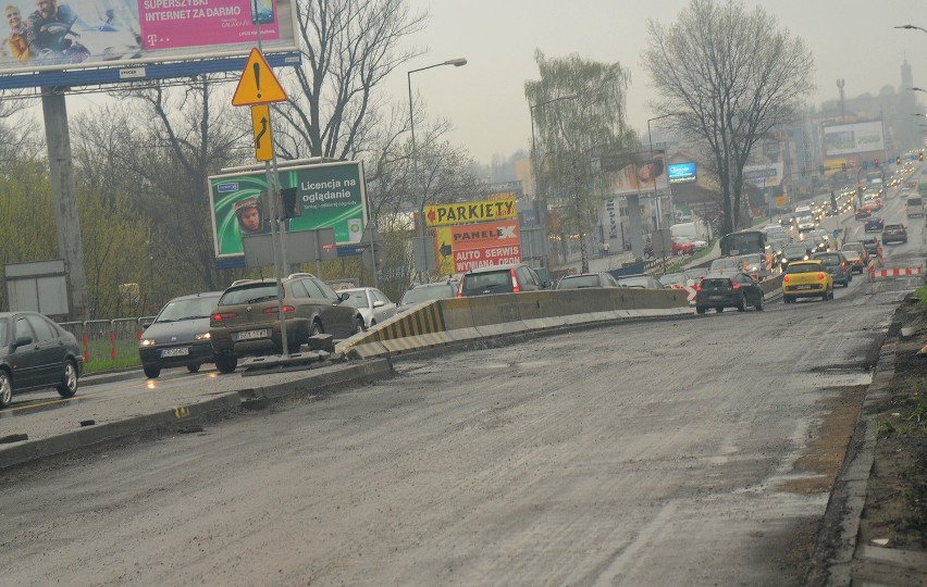 Remont na ulicy Zakopiańskiej w Krakowie daje się we znaki...