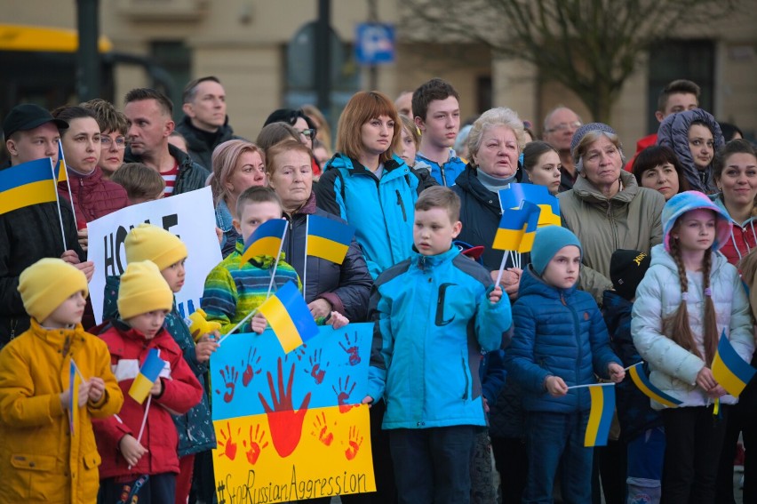 Grudziądzanie są solidarni z Ukrainą. Pokazali to podczas...