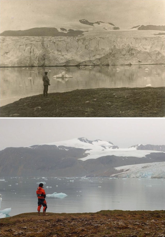 Tak znikają lodowce. Sto lat zmieniającego się klimatu na niesamowitych zdjęciach