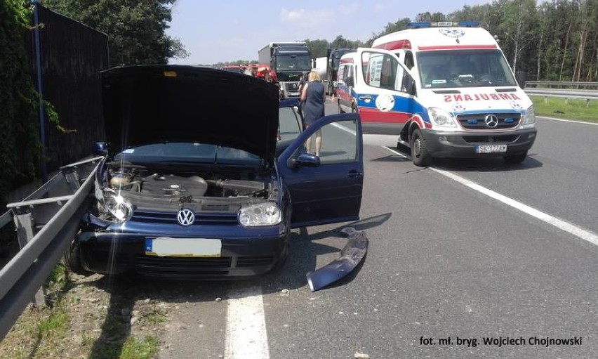 Mysłowice: Wypadek na A4. Na autostradzie zderzyły się 3 samochody [ZDJĘCIA]