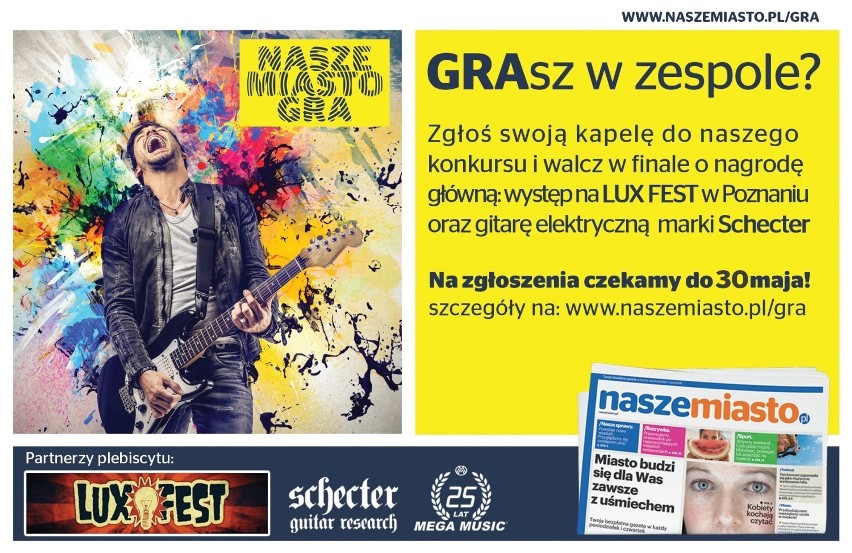 Nasze Miasto Gra 2014 - wygraj występ na LuxFest w Poznaniu
