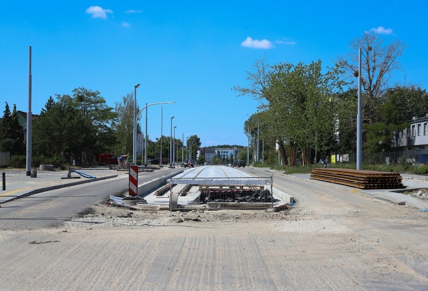 Budowa nowej linii tramwajowej na Jar - Aktualny stan robót