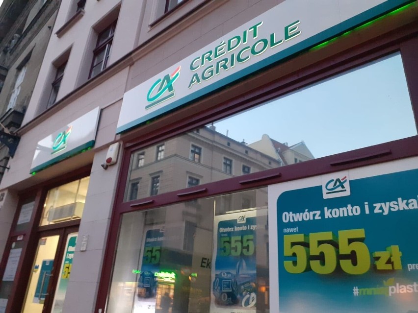 Łukasz M. był pracownikiem banku Credit Agricole na starówce...