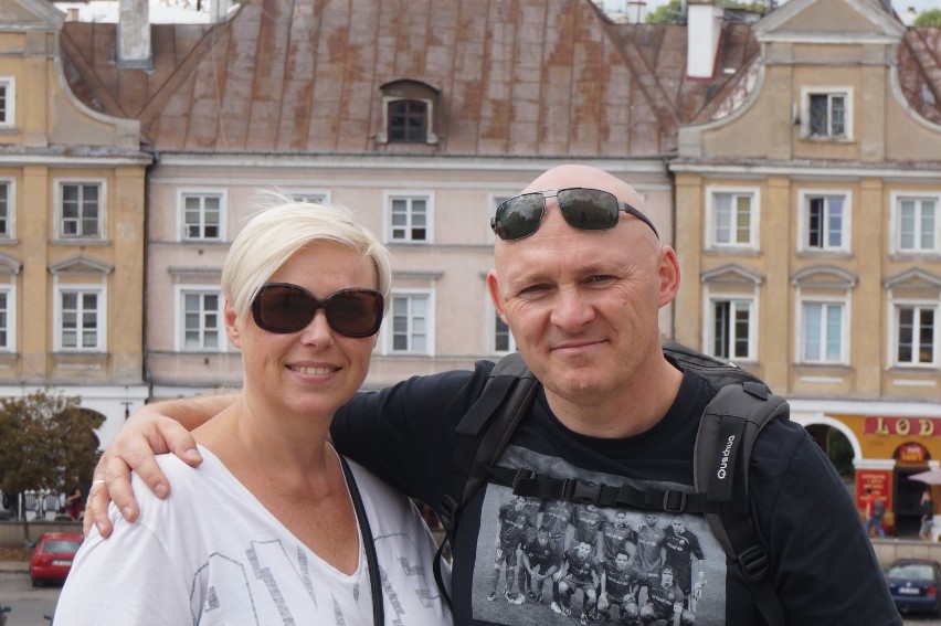 Turyści w Lublinie: Marzena i Tomasz Morawscy z Warszawy