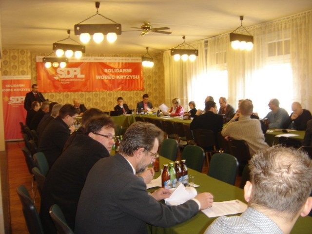 W. Filemonowicz - przewodniczący SDPL i członkowie konwentu