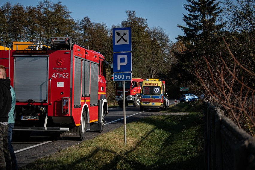 Niedzielna akcja straży i pogotowia w gminie Poświętne