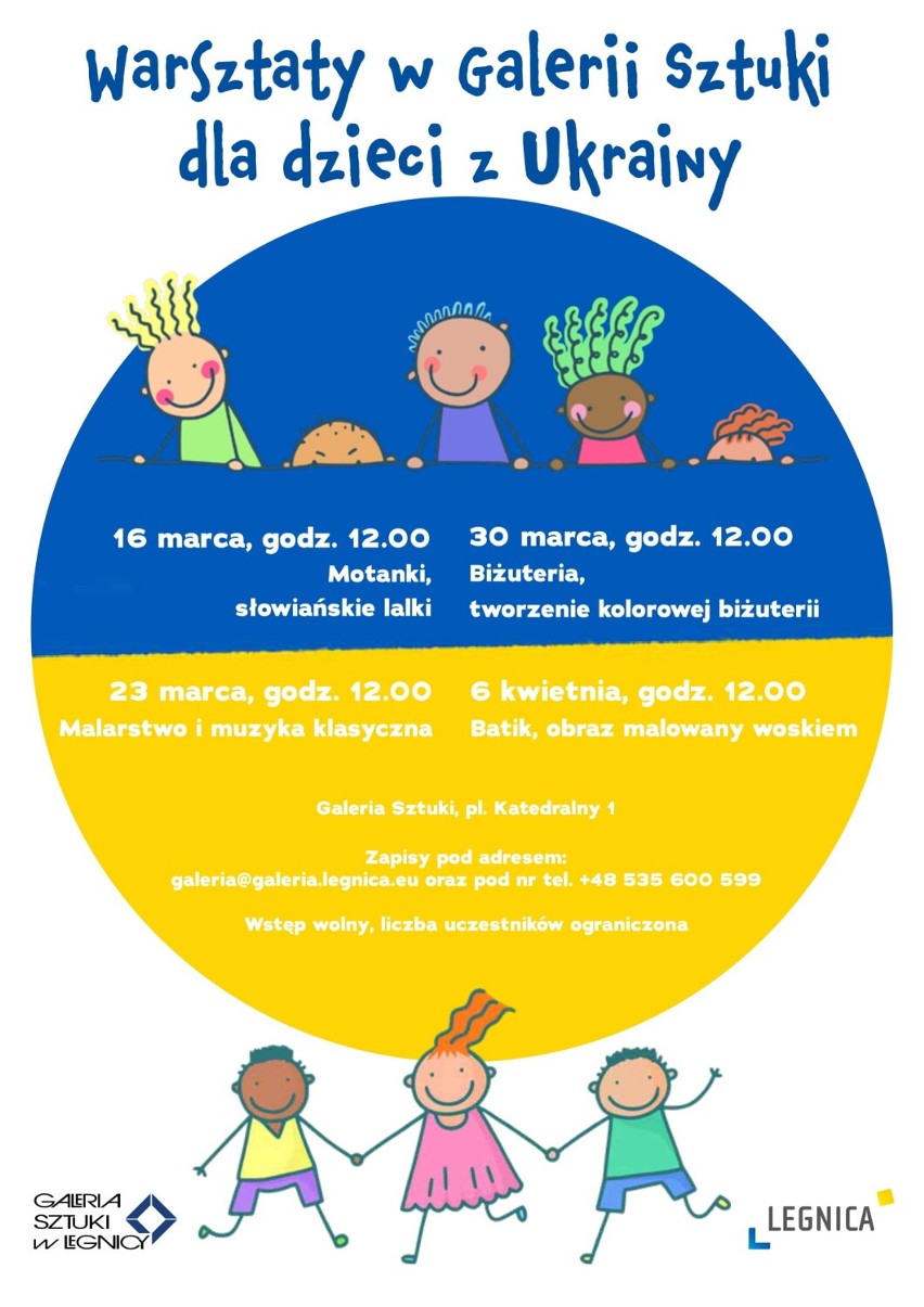 Galeria Sztuki w Legnicy organizuje warsztaty dla dzieci z Ukrainy. Pierwsze zajęcia już dziś 16 marca