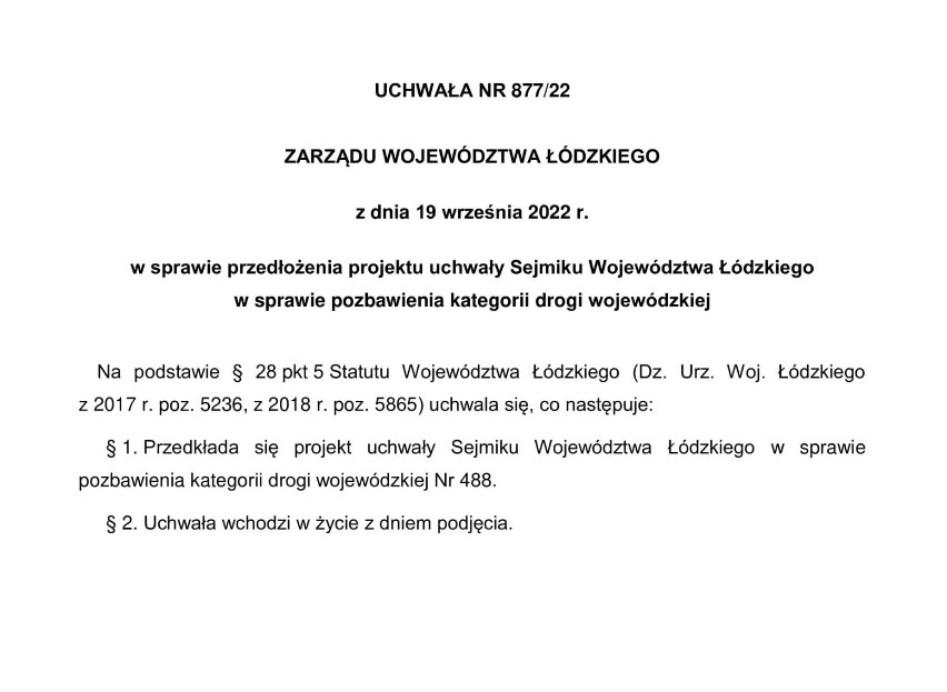 14 kilometrów dawnej „ósemki” już na utrzymaniu powiatu wieluńskiego 