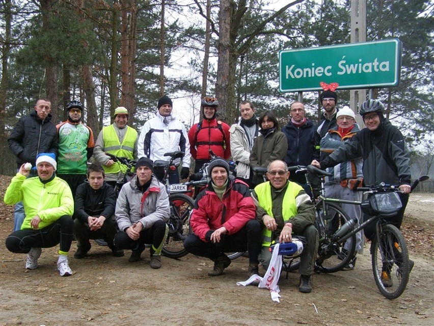 Kalisz: W mróz pojechali rowerami na Koniec Świata. ZDJĘCIA